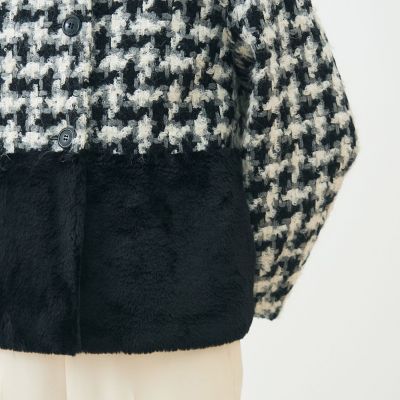 専用!グリハウンドトゥース チェンジカラージャケットSize36完売品! グリハウンドトゥース チェンジカラージャケット | maison