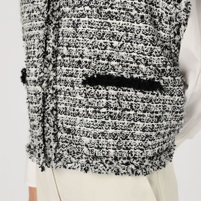 ファンシーツイード スクエアジレ | maison TOMORROWLAND/メゾン