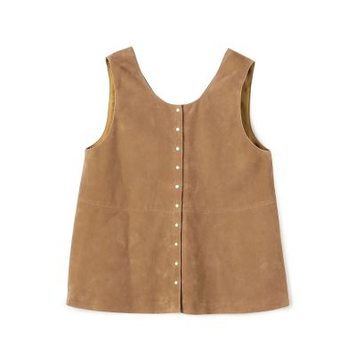 ＜maison TOMORROWLAND＞ゴートスエード　２－ｗａｙチュニックジレ