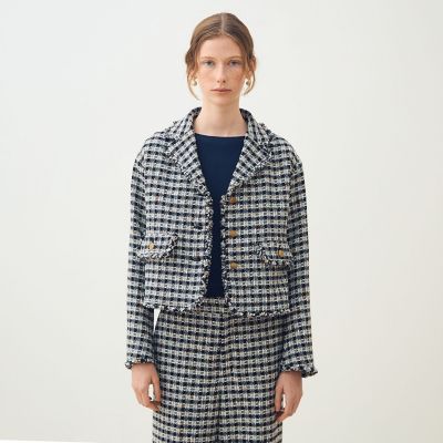 予約商品2月下旬以降順次お届け】クロレギンガムチェック ショート