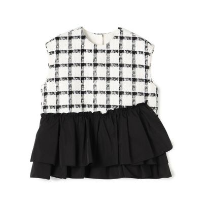 タッタースパンコール ティアードフリルトップス | maison