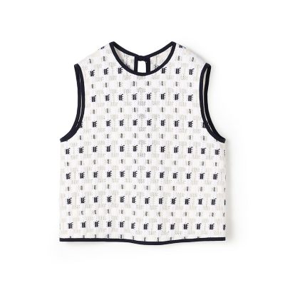 ＜maison TOMORROWLAND＞ブロックトリコット　フロンタブルトップス