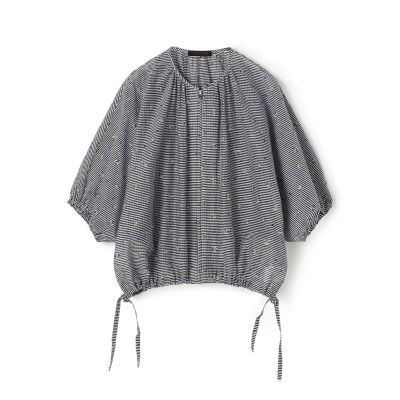 ＜maison TOMORROWLAND＞ギンガムエンブロイダリー　ジップアップライトブルゾン