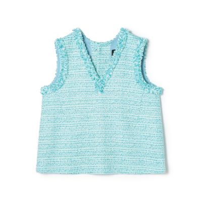 ＜maison TOMORROWLAND＞クレールファンシー　フロンタブルベスト