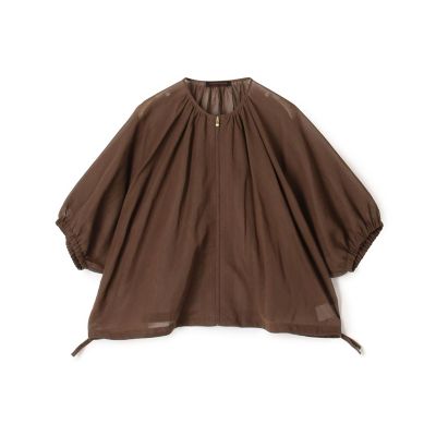 ＜maison TOMORROWLAND＞【予約商品４月下旬以降順次お届け】ルコットンオーガンジー　ジップアップライトブルゾン