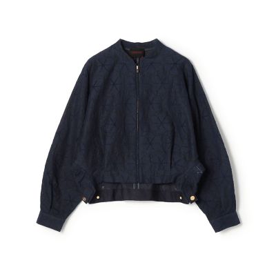 ブロッサムエンブロイダリー ジップアップブルゾン | maison