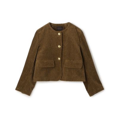 ブラウン系 レディースのノーカラージャケット | 三越伊勢丹オンライン