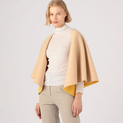 美品✨定価13万 TOMORROWLANDリバーシブル ケープジレ イエロー S ウールカシミヤライトリバー ケープジレ | maison TOMORROWLAND/メゾン