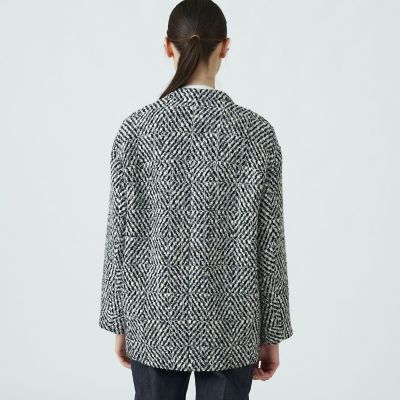 TOMORROWLAND 99,000円 カラーネップツイード バレルコート カラーネップツイード バレルコート | maison TOMORROWLAND