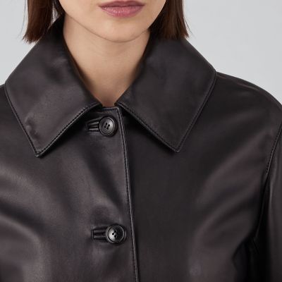 アニリンレザー ステンカラーコート | maison TOMORROWLAND/メゾン