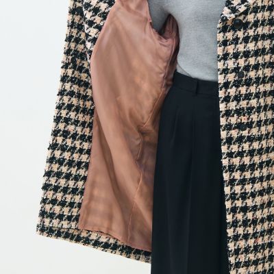 エクラハウンドトゥース グレースコート | maison TOMORROWLAND/メゾン