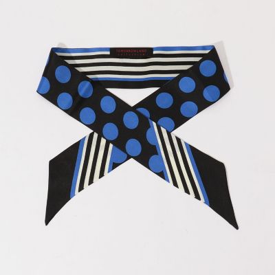 パネルシルクドットプリント　スカーフ