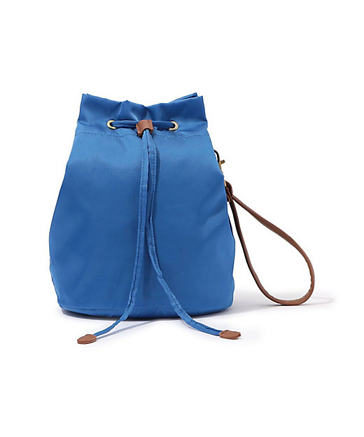 ＜三越伊勢丹/公式＞【SALE】トゥモローランド リナイロン ドローストリング巾着バッグ 65ブルー ハンドバッグ画像