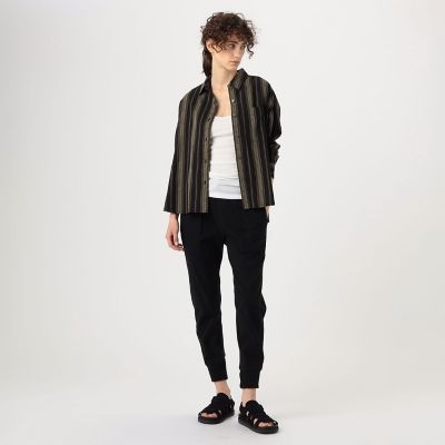 JAMES PERSE ジェームスパース　リネン ロングシャツ　麻　ネイビー JAMES PERSE/ジェームス パース】 LINEN OVERSIZED シャツ