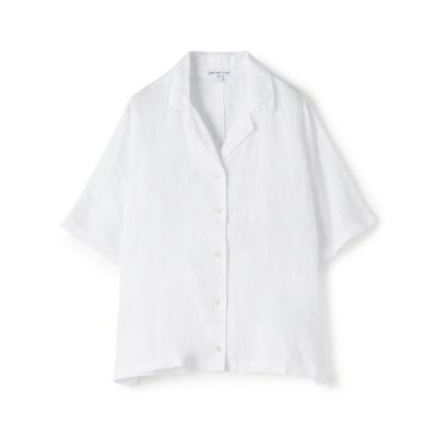 ＜JAMES PERSE (Women/Men)＞ライトウェイトリネン　オープンカラーシャツ　ＷＫＯ３９５６