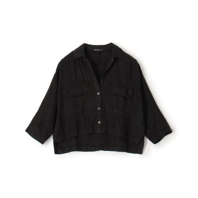 ＜JAMES PERSE (Women/Men)＞ライトウェイトリネン　クロップドシャツ　ＷＫＯ３１４９