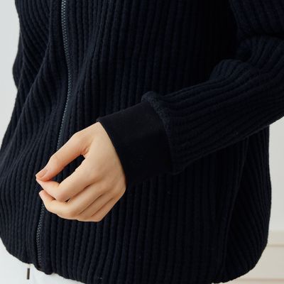 JAMES PERSE YOSEMITE コットンナイロン ジップアップブルゾン James Perse - Yosemite 3 Black Nylon Hooded Windbreaker