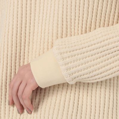 コットンワッフル　クルーネックプルオーバー　ＷＣＫＷ３００９