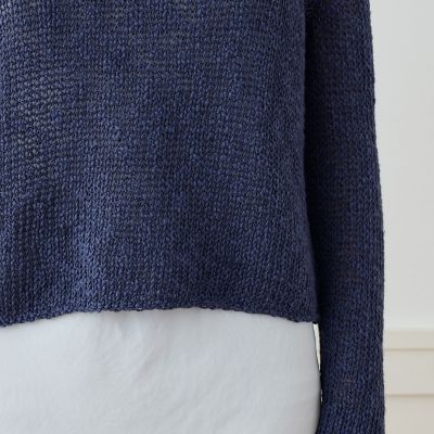 新品 JAMES PERSE コットンリネンオーバーサイズドプルオーバーニット JAMES PERSE - ジェームスパース 24AW コットンリネン オーバー