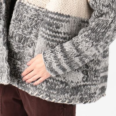ショールカラーハンドニットカーディガン　ＷＣＨＣ２３９７