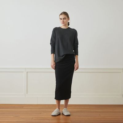バックパイルスエット ラグランスリーブプルオーバー