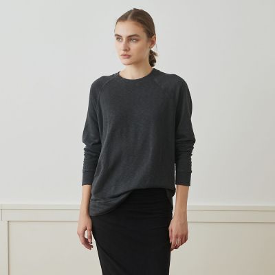 バックパイルスエット ラグランスリーブプルオーバー