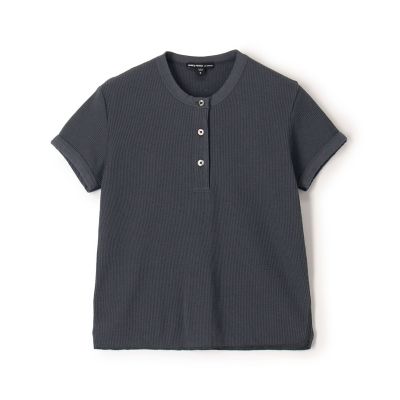 ＜JAMES PERSE (Women/Men)＞コットンリネンワッフル　ヘンリーネックプルオーバー　ＷＣＬＷ３１４６