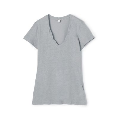 JAMES PERSE (Women/Men)/ジェームスパース スラブジャージー　ＶネックＴシャツ　　ＷＵＡ３０３７