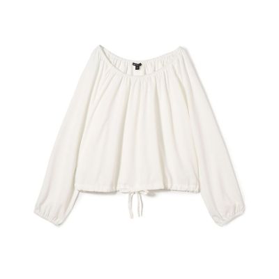 JAMES PERSE (Women/Men)/ジェームスパース マットサテン ギャザーブラウス WLMP3985 11ホワイト トップス【三越伊勢丹/公式】