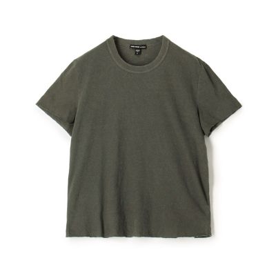 JAMES PERSE (Women/Men)/ジェームスパース スラブジャージー　クルーネックＴシャツ　ＷＪＤ３１５９
