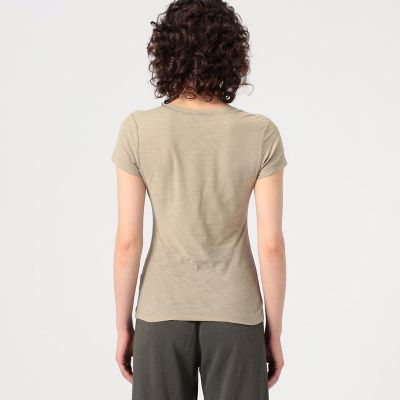スラブジャージー　ＶネックＴシャツ　ＷＵＡ３６９５