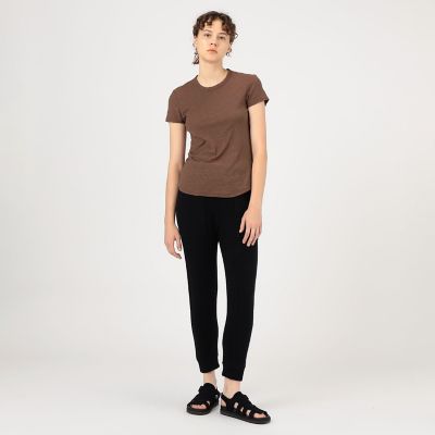 【James perse】ジェームスパース ワンピース ブラック Uネック 半袖 James perse】ジェームスパース ワンピース ブラック Uネック