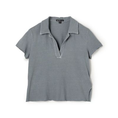 ＜JAMES PERSE (Women/Men)＞スラブジャージーオープンポロシャツ　ＷＪＤ３３１７