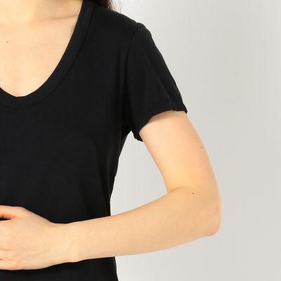 リュクスジャージー　スクープネックＴシャツ　ＷＥＬＪ３３３１