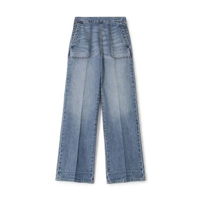 ＜JAMES PERSE (Women/Men)＞ウォッシュッドデニム　フレアパンツ　ＷＶＣＤ１６９８