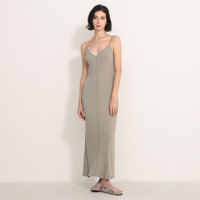 Women/Men)/ジェームスパース JAMES PERSE リブVネックドレス  