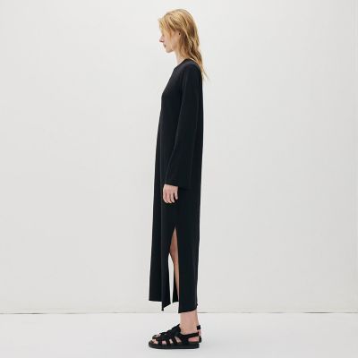 メランジジャージーロングスリーブドレス WMTP6986 | JAMES