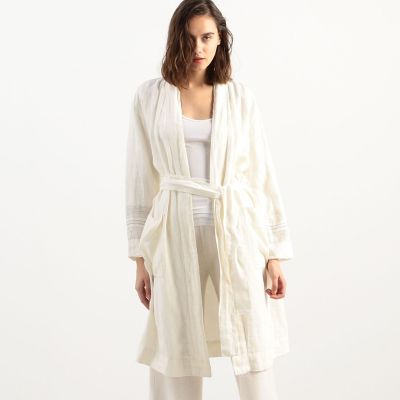 JAMES PERSE (Women/Men)/ジェームスパース リネン ブランケットローブ WESL2438 11ホワイト ルームウェア【三越伊勢丹/公式】