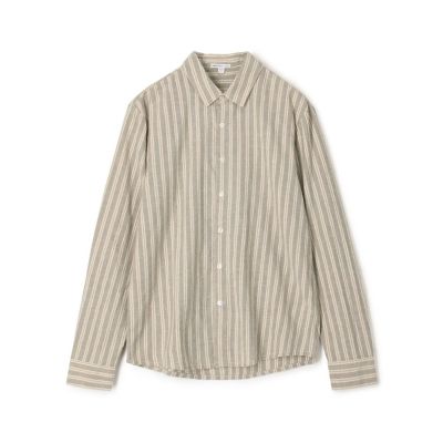 ＜JAMES PERSE (Women/Men)＞コットンリネンストライプ　スタンダードシャツ　ＭＲＹＳ３４９９