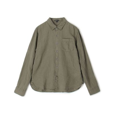 JAMES PERSE ジェームスパース　リネン ロングシャツ　麻　ネイビー JAMES PERSE/ジェームス パース】 LINEN OVERSIZED シャツ
