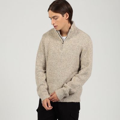 コットンウールブレンド　ハーフジッププルオーバー　ＭＣＡＷ３７２２