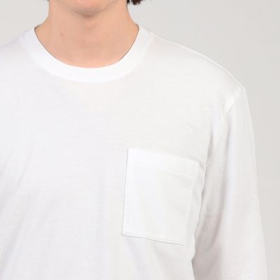 フレンチテリー　ポケット付きロングスリーブＴシャツ　ＭＬＷＦ３６３６