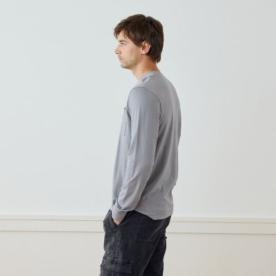 フレンチテリー ポケット付きロングスリーブTシャツ
