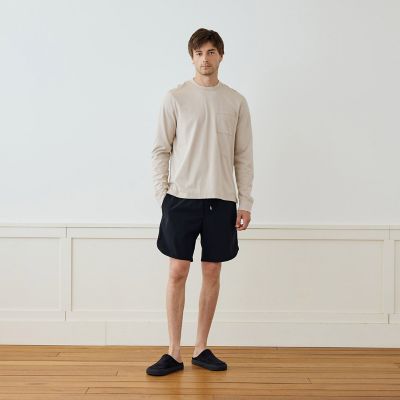 コットン ポケットクルーネックプルオーバー MNLL3693 | JAMES