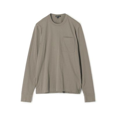 ＜JAMES PERSE (Women/Men)＞コットン　ポケットクルーネックプルオーバー　ＭＮＬＬ３６９３