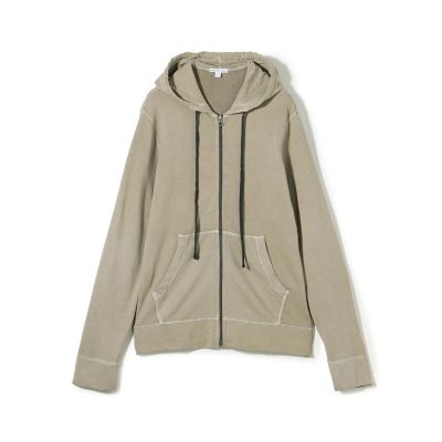 ジェームスパース　バックパイルスエット ジップアップパーカー　M コットン　青 バックパイル スエットプルオーバー MXA3278｜トゥモローランド