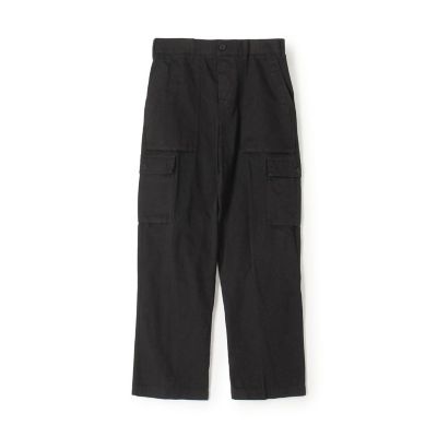 ギャザーワイドカーゴトラウザース／WOOL RAYON
