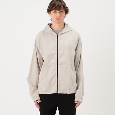 リネンブレンド ジップフロント パーカ MLIM2188 | JAMES