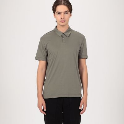 JAMES PERSE グリーン ポロシャツ サイズ1 コットンジャージー ポロシャツ MBEL3710 | JAMES PERSE