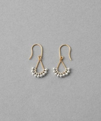 K18YG e＿Grain バイカラー ピアス | ete bijoux (Women